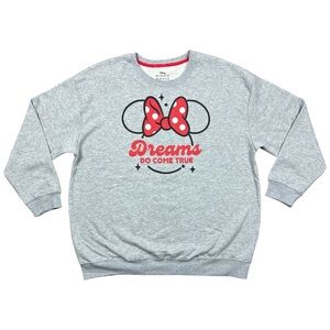 Disney Minnie Mouse Dreams Do Come True Maternity Crewneck Sweatshirt - Size L